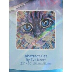 Diamond Art Club DAC ~ Abstract Cat by Eve Izzett ~ Diamond Painting Kit